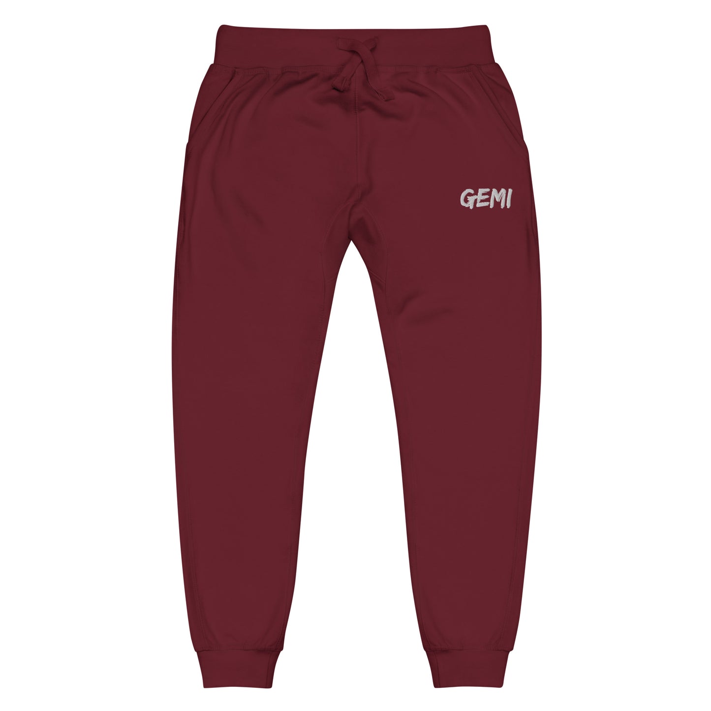 Maroon "GEMI" sweatpants